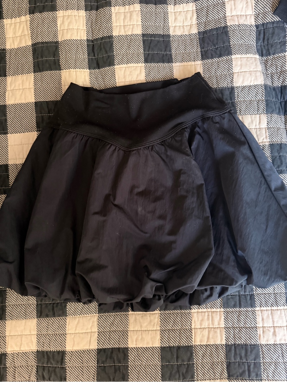 aerie Black Bubble Mini Skirt